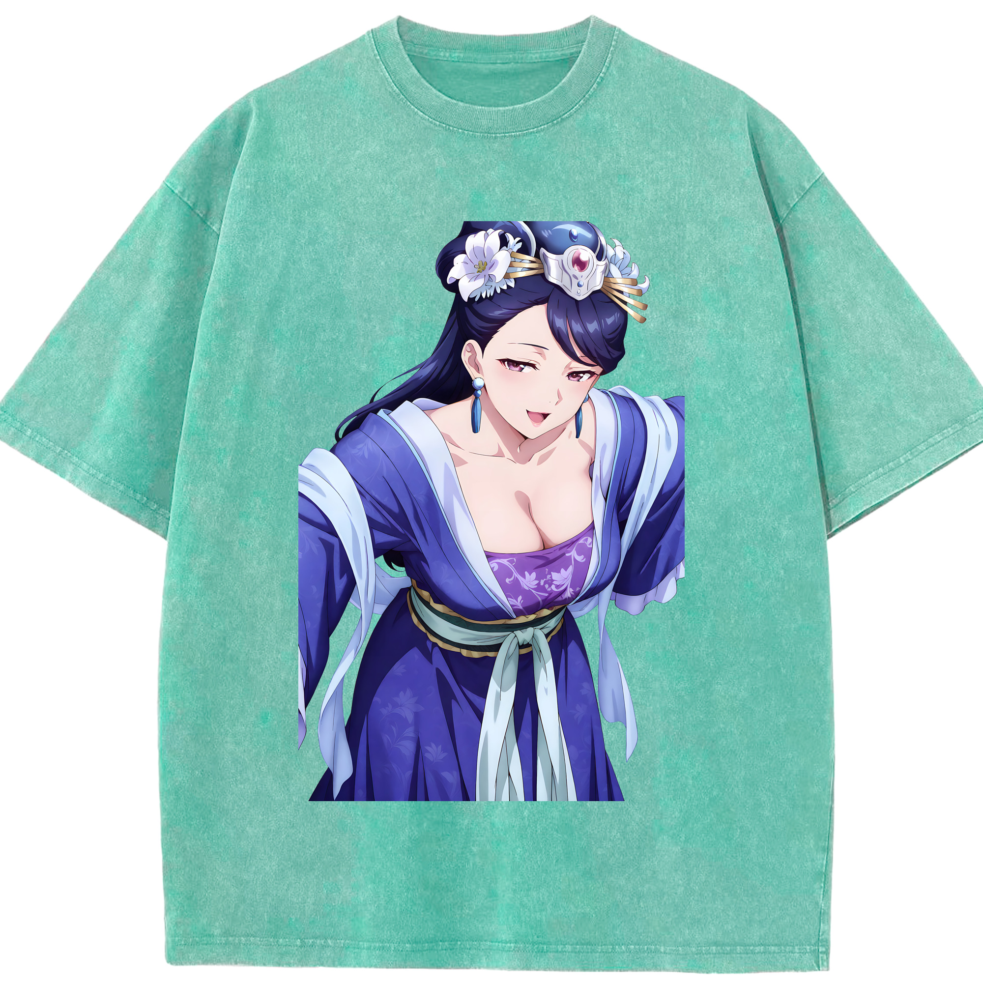 （画像用） 薬屋のひとりごと The Apothecary Diaries 綿100% ヴィンテージ風 半袖Tシャツ（フロントプリント）